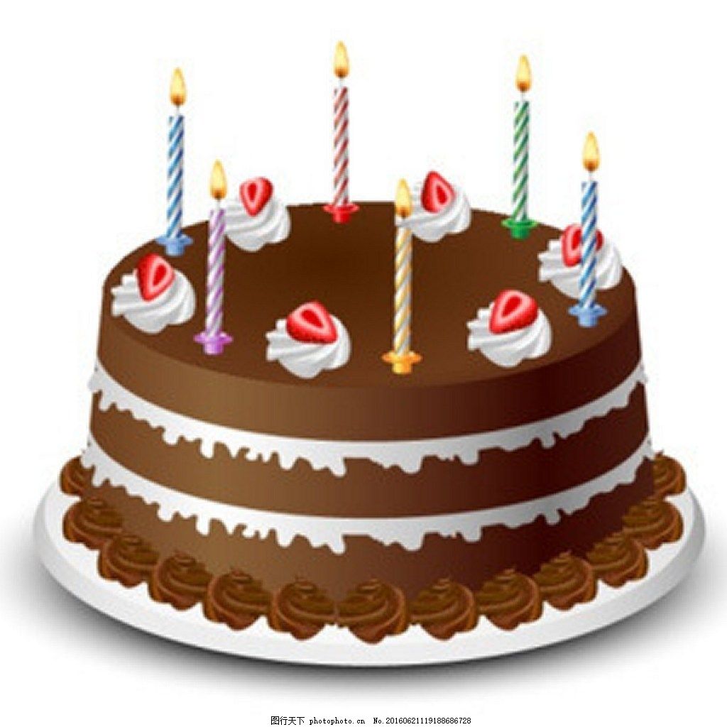甜蜜的视觉盛宴 蜡烛巧克力蛋糕矢量图标的设计与应用